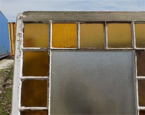 Window - Antique Stained Glass, Rectangular Church Window, Architectural Art Glass, A13, by The Old Grainery (art glass, a...