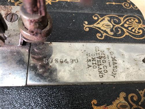 Sewing Machine - AG Mason Golden Star Treadle Sewing Machine Head Serial#5039490, Vintage Sewing, by The Old Grainery (aj...