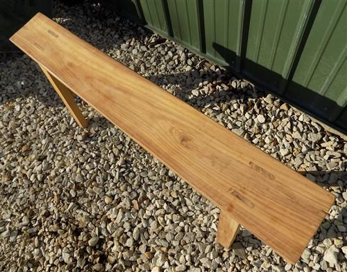 Wooden bench - Village Natural Wood Bench, Indoor Entryway Bench, Rustic Farmhouse Decor A, by The Old Grainery (47 inches...