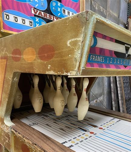 Arcade Game - 1960 Chicago Coin Varsity 6 Player Puck Bowler, Vintage Arcade Game, Coin-op by The Old Grainery (1935, arca...