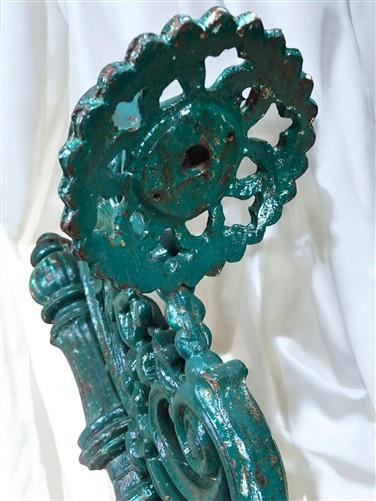Ornate Cast Iron Plant Lamp Bracket, Vintage Wall Mount Garden Plant Holder B,