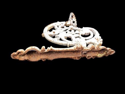 Ornate Cast Iron Plant Lamp Bracket, Vintage Wall Mount Garden Plant Holder A,