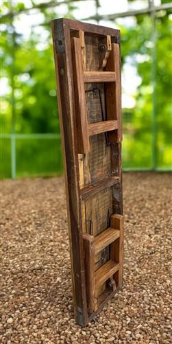 Rustic Folding Bench (54x14.75) Vintage Reclaimed Wood Bench, Farmhouse Seat A73