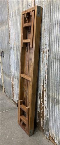 Rustic Folding Bench (72x14.5) Vintage Reclaimed Wood Bench, Farmhouse Seat, A87