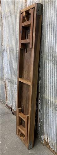 Rustic Folding Bench (72x14.5) Vintage Reclaimed Wood Bench, Farmhouse Seat, A83