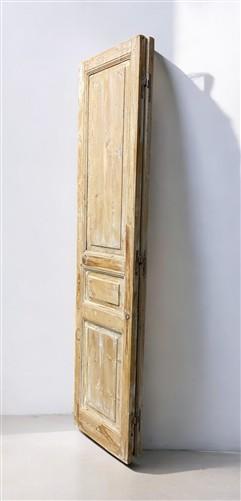 Antique French Double Doors (43.25x93) European Doors, Flat Panel Doors, A639