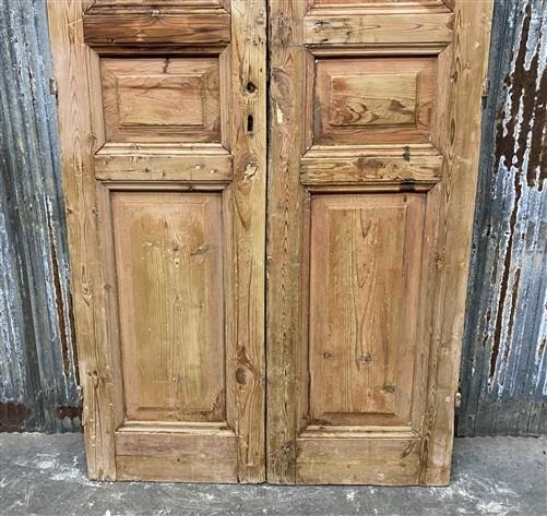 Antique French Double Doors (39x96.5) European Doors, Flat Panel Doors, A638