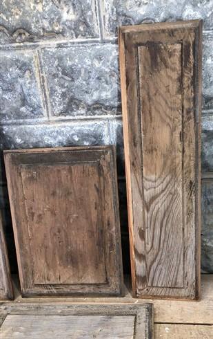 4 Wooden Door Panels, Cupboard Furniture Architectural Salvage, Arts Crafts A87