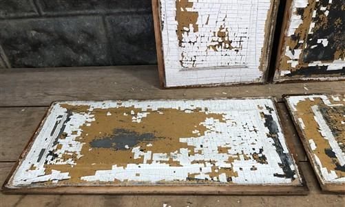 Door Panels - 4 Wooden Door Panels, Cupboard Furniture Architectural Salvage, Arts Crafts A85 by The Old Grainery (art, br...
