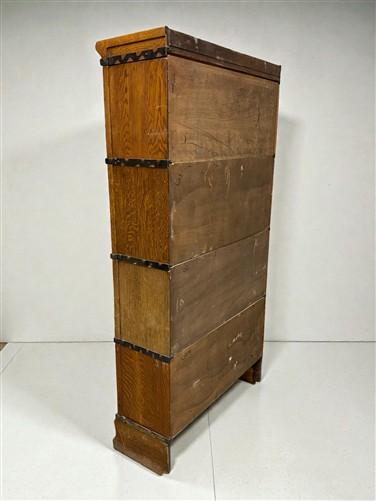 Cabinet - Macey Barrister Bookcase, Vintage Lawyer Cabinet,4 Stack Sliding Door Bookcase A by The Old Grainery (Barrister,...