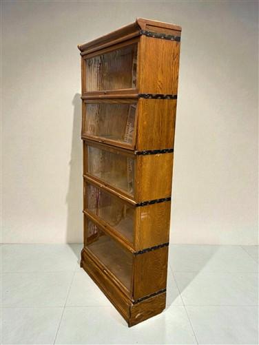 Cabinet - Macey Barrister Bookcase, Vintage Lawyer Cabinet,5 Stack Sliding Door Bookcase C by The Old Grainery (Barrister,...