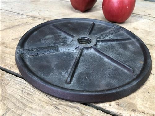 lard press plate - Lard Press No 35 Large Plate, Cast Iron Sausage Stuffer Fruit Apple Cider Part B by The Old Grainery (a...