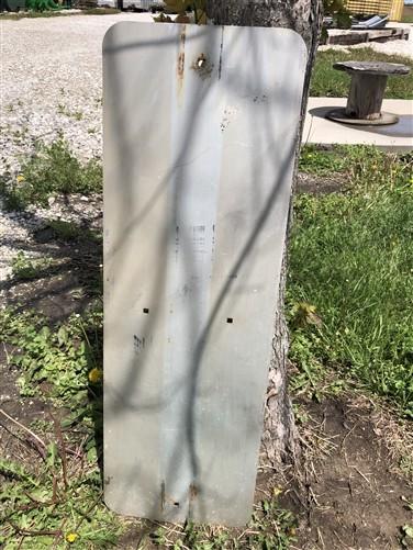 Signs - Yellow Black Striped Caution Road Sign, 36x12 Vintage Metal Street Wall Sign B by The Old Grainery (36x12, Caution...