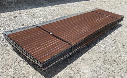 48 Sheets Reclaimed Barn Tin, 7' Corrugated Metal, 672 Sq Ft Salvage B12