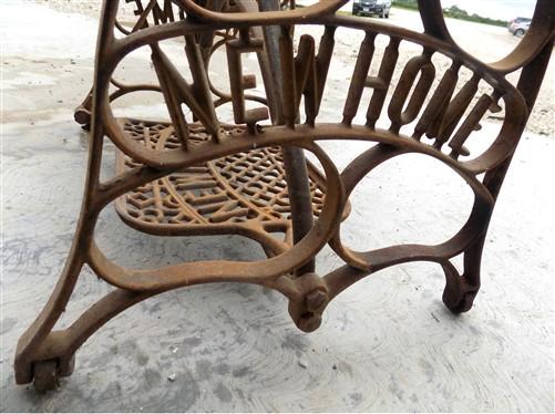 Treadle Sewing Machine, Cast Iron Base, Industrial Age New Home Steampunk QS,