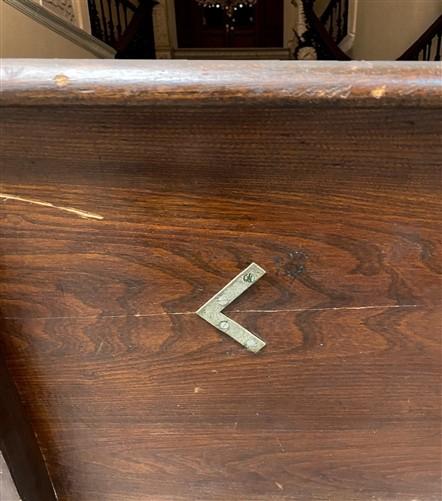 10' Wooden Church Pew, Vintage Bench, Porch Bench, Entry Foyer, Dining Seating