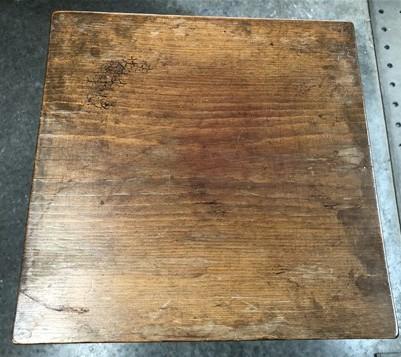 Wooden Pedestal Square Display Base, Vintage Architectural Wood Show Stand, M