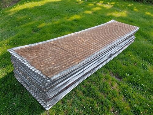 96 Sheets Reclaimed Barn Tin, 8' Corrugated Metal, 1536 Sq Ft Salvage B17