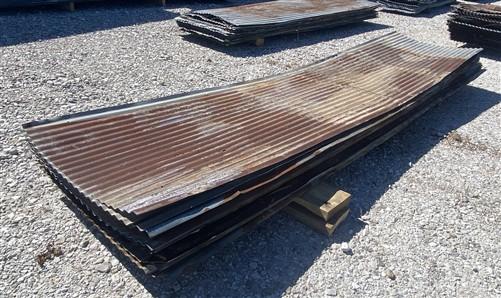 32 Sheets Reclaimed Barn Tin, 9' Corrugated Metal, 576 Sq Ft Salvage B20