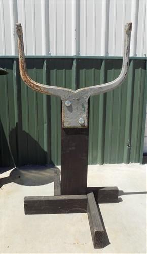 Upright Bell, Vintage School Church Dinner Farm Bell, Cast Iron, 16 Diameter
