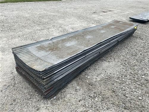 100 Sheets Reclaimed Barn Tin, 10' Corrugated Metal, 2000 Sq Ft Salvage B37