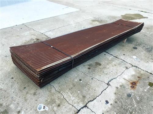 59 Sheets Reclaimed Barn Tin, 11' Corrugated Metal, 1298 Sq Ft Salvage B41