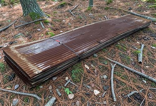 34 Sheets Reclaimed Barn Tin, 12' Corrugated Metal, 816 Sq Ft Salvage B52