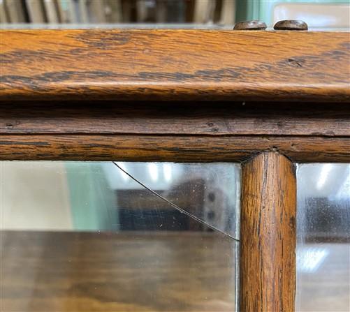 Slant Glass Countertop Display Case, Vintage Store Counter Display, Showcase