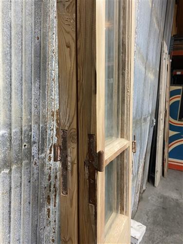 Antique French Double Doors (29.75x100) 3 Pane Glass, European Reclaimed G172