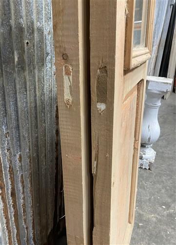 Antique French Double Doors (35.5x80.75) 1 Pane Glass, European Reclaimed G179