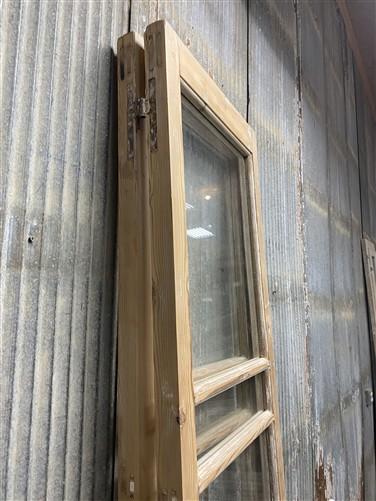 Antique French Double Doors (42.5x91.5) 3 Pane Glass, European Reclaimed G191