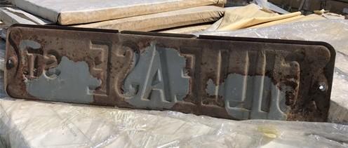 Gillease St Street Sign, 6x24 Vintage Green Road Sign, Metal Road Sign, C