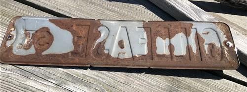 Gillease St Street Sign, 6x24 Vintage Green Road Sign, Metal Road Sign, F
