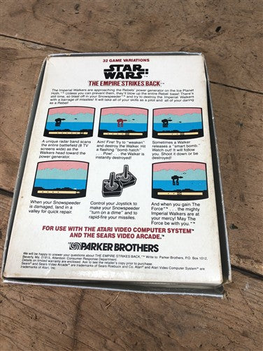Atari Star Wars The Empire Strikes Back Video Game Cartridge in Original Box