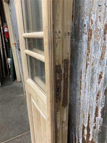Antique French Double Doors (44.5x98) 5 Pane Glass, European Reclaimed G201