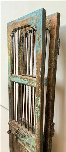 Indian Wooden Garden Gate Vintage Reclaimed Teak Door Architectural Salvage A120