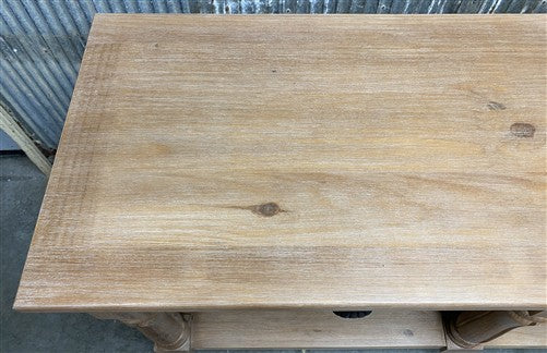 6' Kitchen Island with Drawers, Store Counter, Natural Display Harvest Table, A