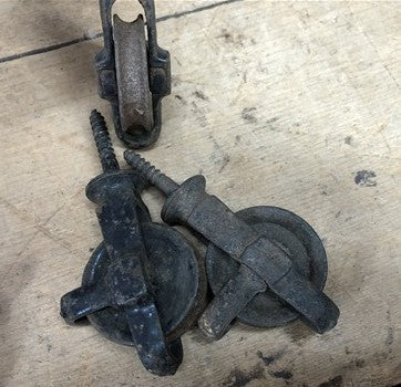Mini Pulleys Lot 5, Industrial Age, Steampunk Factory Flywheels, Machine Decor A