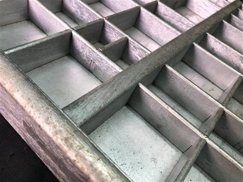 Printer Drawer Wood Block Typeset Tray, Letterpress Thimble Shelf Display, A77