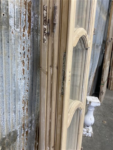 Antique French Double Doors (46.5x81.75) 4 Pane Glass, European Reclaimed G207
