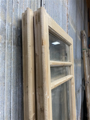 Antique French Double Doors (44x79) 5 Pane Glass, European Reclaimed G218