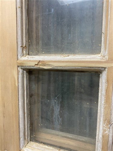 Antique French Double Doors (44x97) 12 Pane Glass, European Reclaimed G220