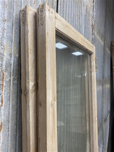 Antique French Double Doors (47.5x83) 1 Pane Glass, European Reclaimed G231