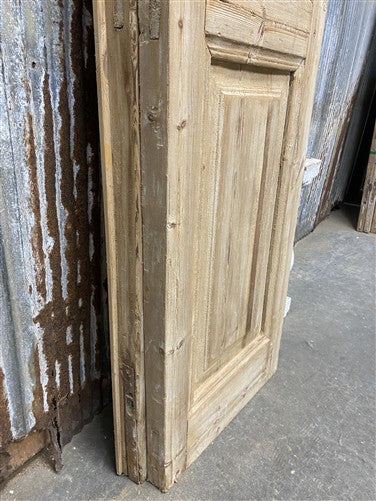 Antique French Double Doors (39x95) 4 Pane Glass, European Reclaimed G234