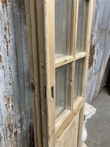 Antique French Double Doors (36x81) 8 Pane Glass, European Reclaimed G236