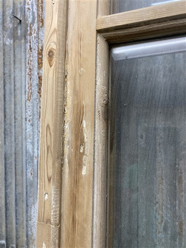 Antique French Double Doors (44.75x88) 4 Pane Glass, European Reclaimed G253