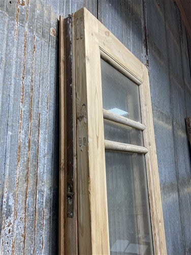 Antique French Double Doors (44x100.5) 5 Pane Glass, European Reclaimed G254