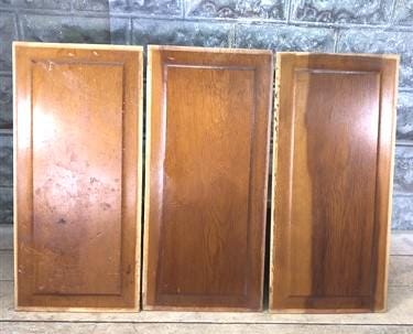 Craft Supplies & Tools > Raw Materials > Wood > Plywood & Panels - 3 Wooden Door Panels, Cupboard Furniture Architectural...