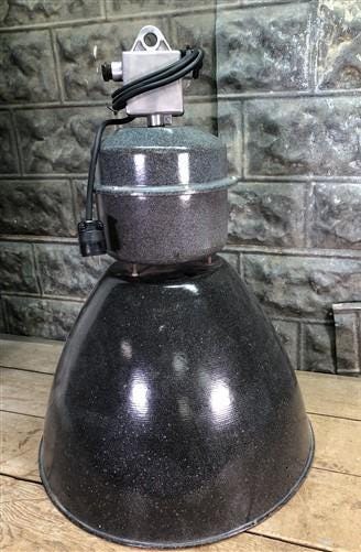 1950s Czech Factory Rewired Lamp, Elektrosvit Industrial Machine