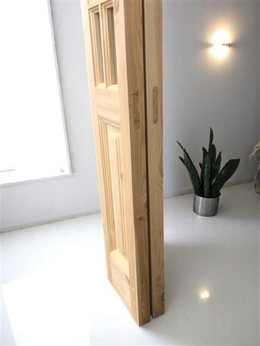 French Double Door (21x80.5) 6 Pane Frosted Glass Door European Styled EM52